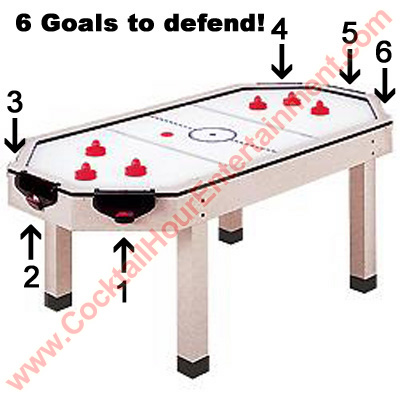 florida 6 player air hockey